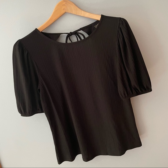 W5 Black Rib Open Back Top - Picture 7 of 8